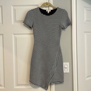 Silence + Noise Black and White Striped Dress (Size XS)